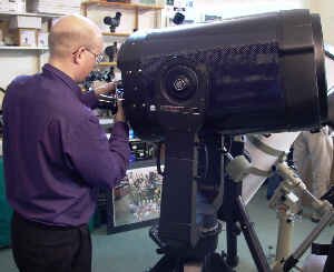Lee completing the assembly of the 14-inch RCX 400 